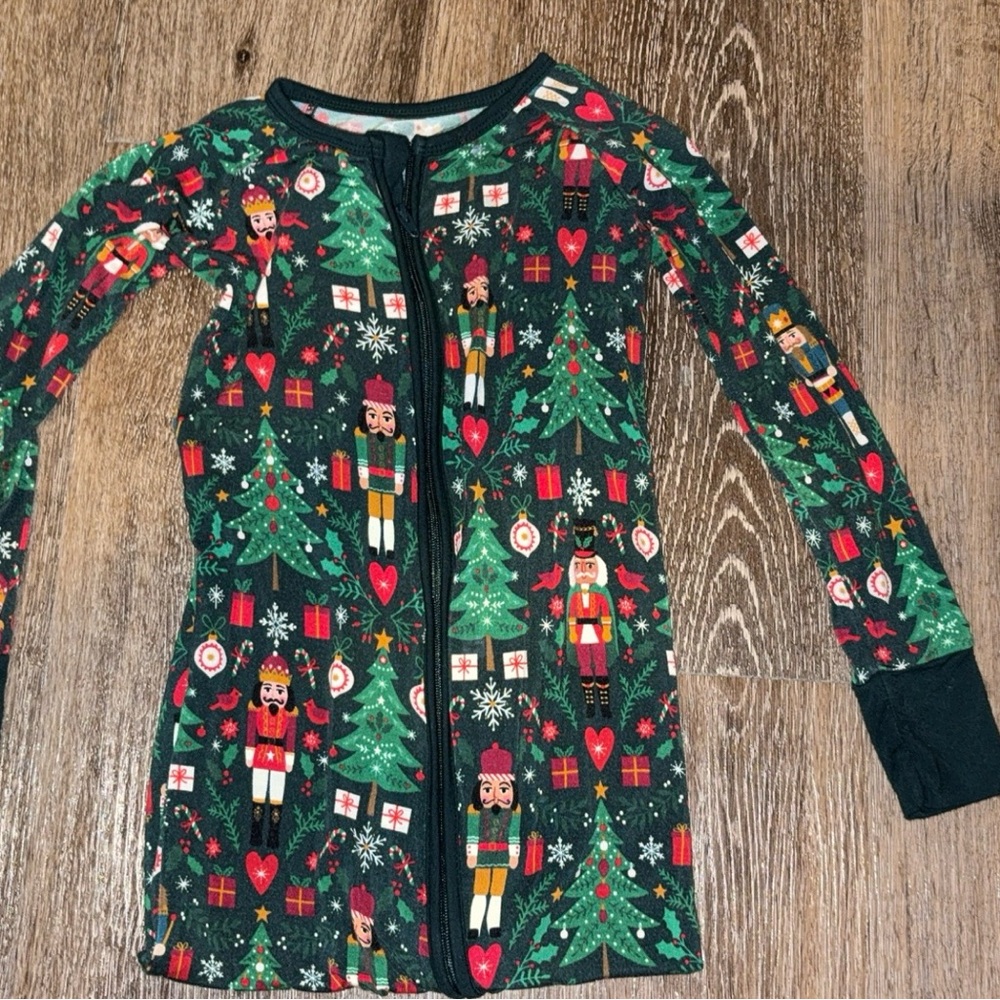Little Sleepies Nutcracker Christmas Pajamas - Green and Red